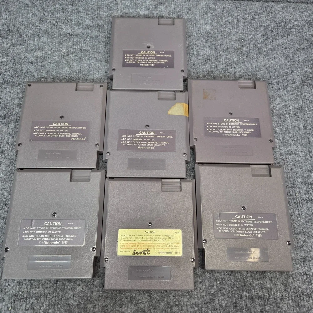 Nintendo NES Authentic Lot of 7 Games Racing Monster Trucks Bigfoot Knight Rider